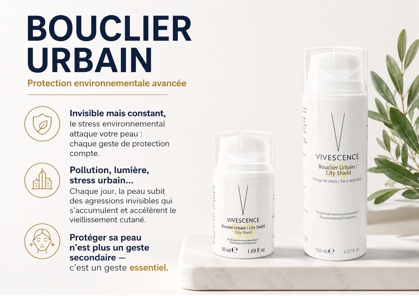 PROTECTION SOLAIRE Quotidienne SPF 30 – Visage & Corps