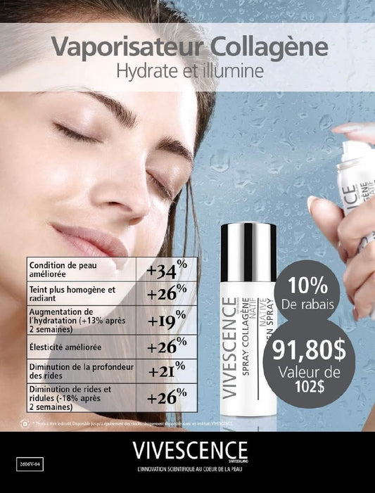SPRAY COLLAGÈNE Natif – Brume Booster de Collagène