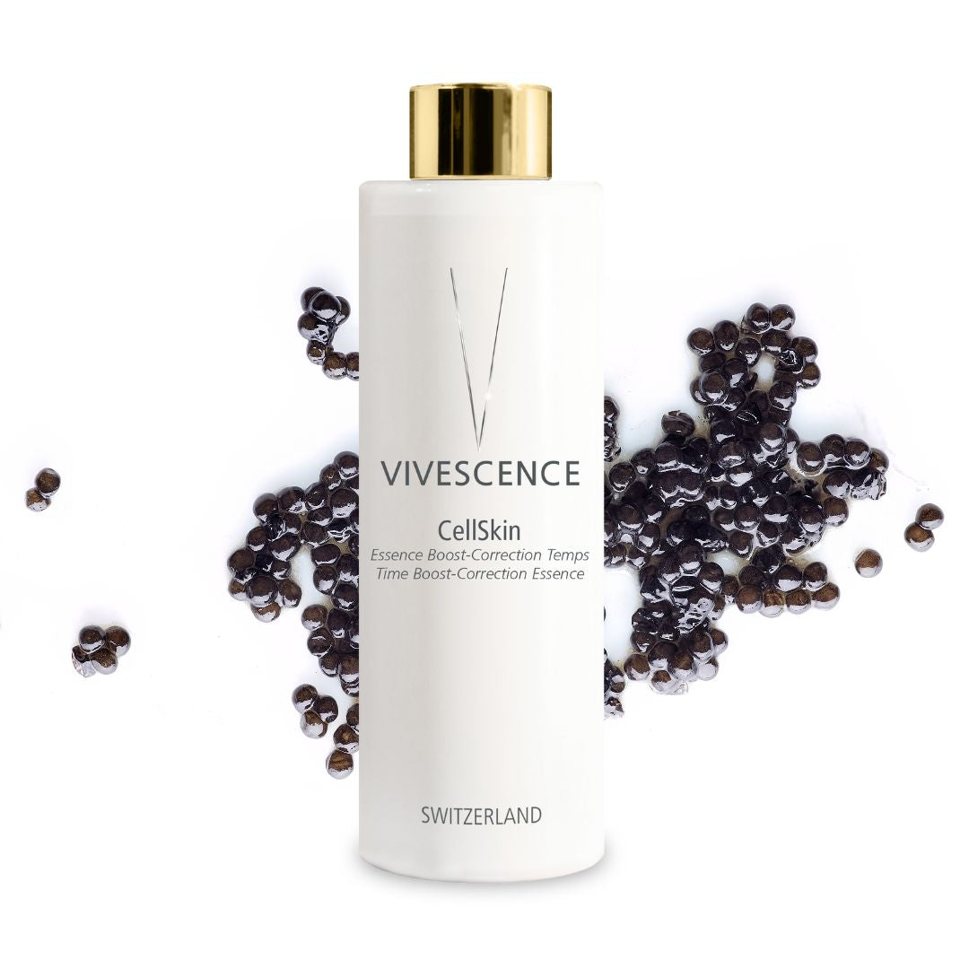 CELL SKIN Essence Boost-Correction Temps – Essence Pré-Sérum au Caviar