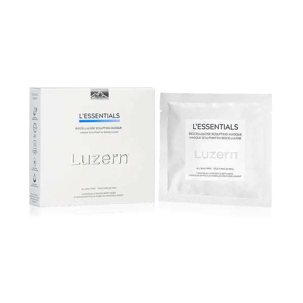 Luzern L'Essentials – Masque Feuille Biocellulose Hydratant & Anti-Âge | 5 masques